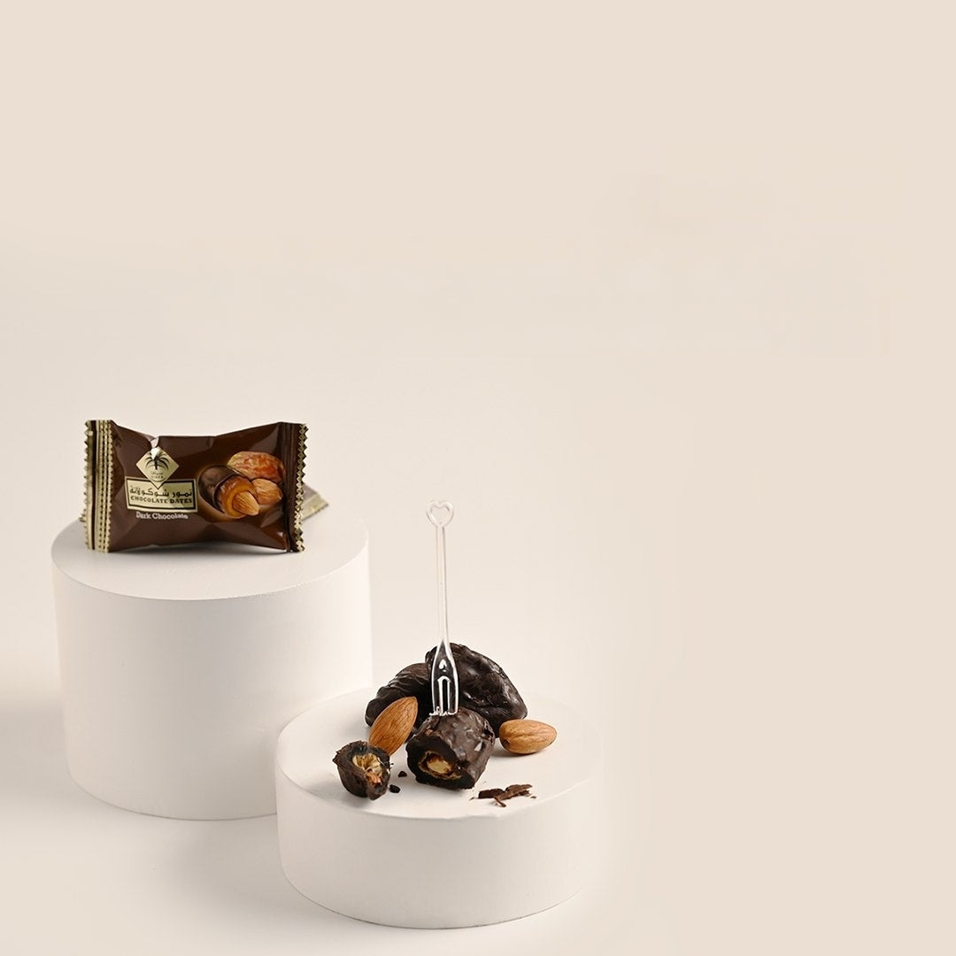Mørk chokolade dadler