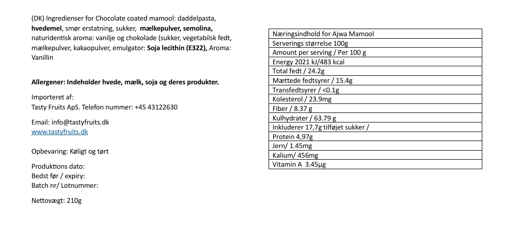 Chocolate coated Mamool