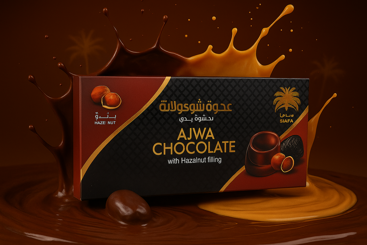 Ajwa Chokolade med hasselnød