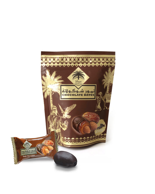Mørk chokolade dadler