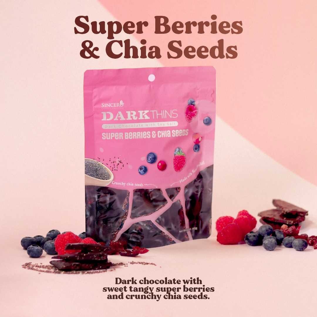 SUPER BERRIES & CHIA SEEDS - DARKTHINS