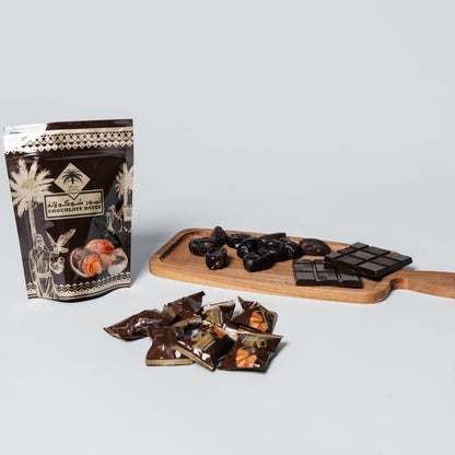 Mørk chokolade dadler