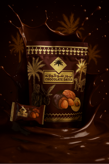 Mørk chokolade dadler