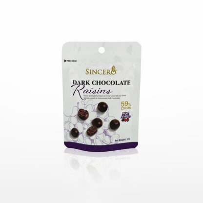 Mørk Chokolade med rosiner - Premium Chokolade - Lille