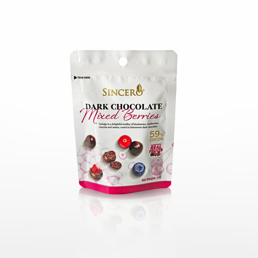 Mørk Chokolade med blandet bær - Premium Chokolade - Lille